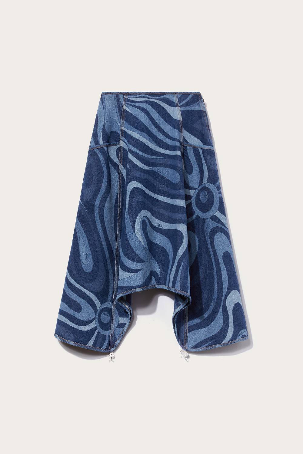Pucci Gonna in denim con stampa Marmo Fino al 60% di sconto
