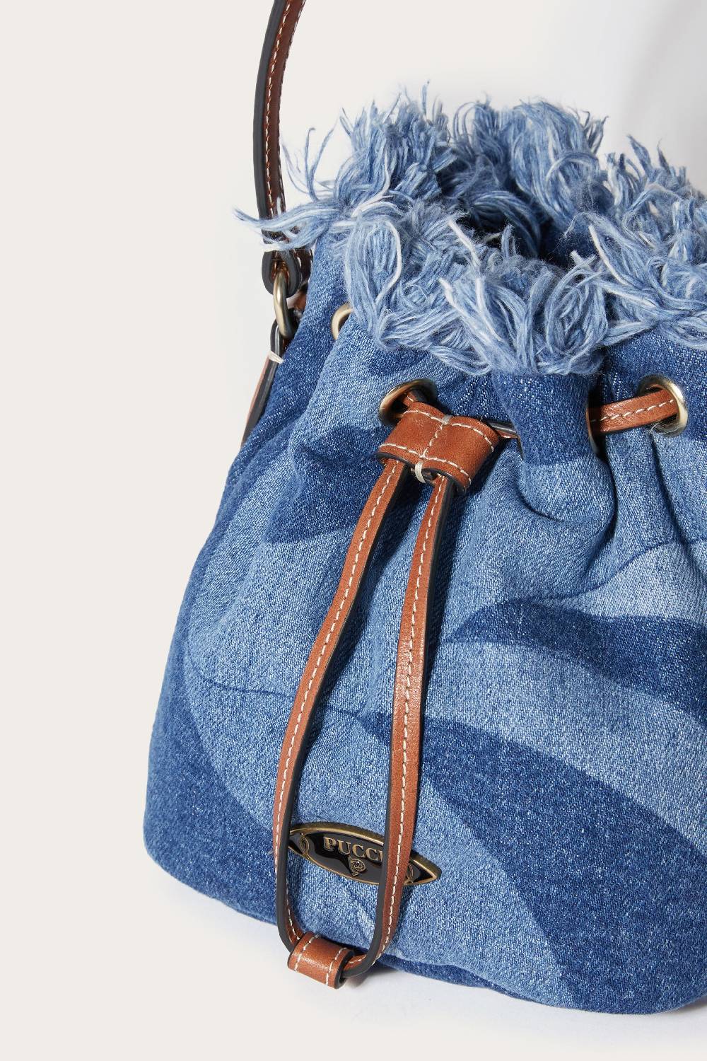 Pucci Borsa a secchiello Yummy in denim Sostegno trimestrale