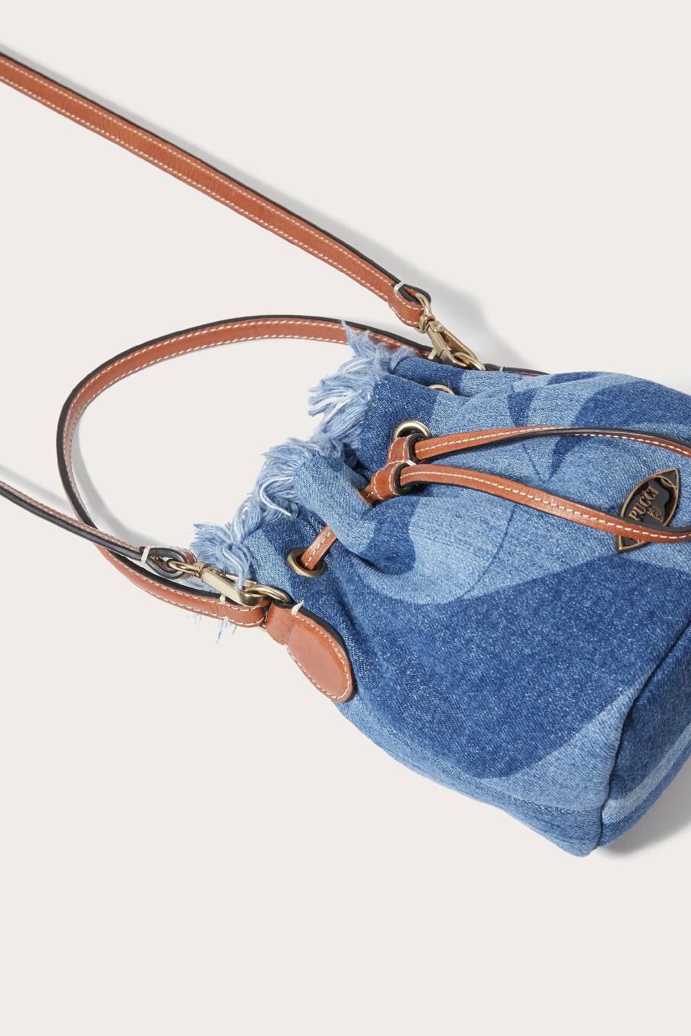 Pucci Borsa a secchiello Yummy in denim Sostegno trimestrale