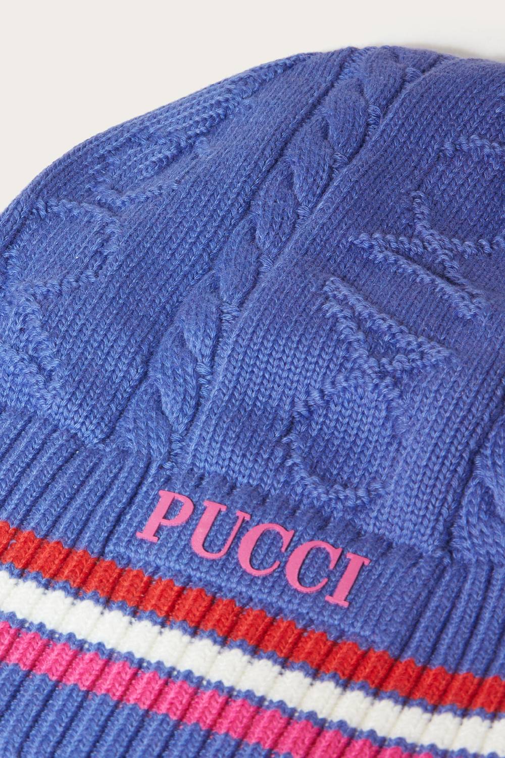 Pucci Logo-Appliqué Beanie Hat Solo un giorno rimasto