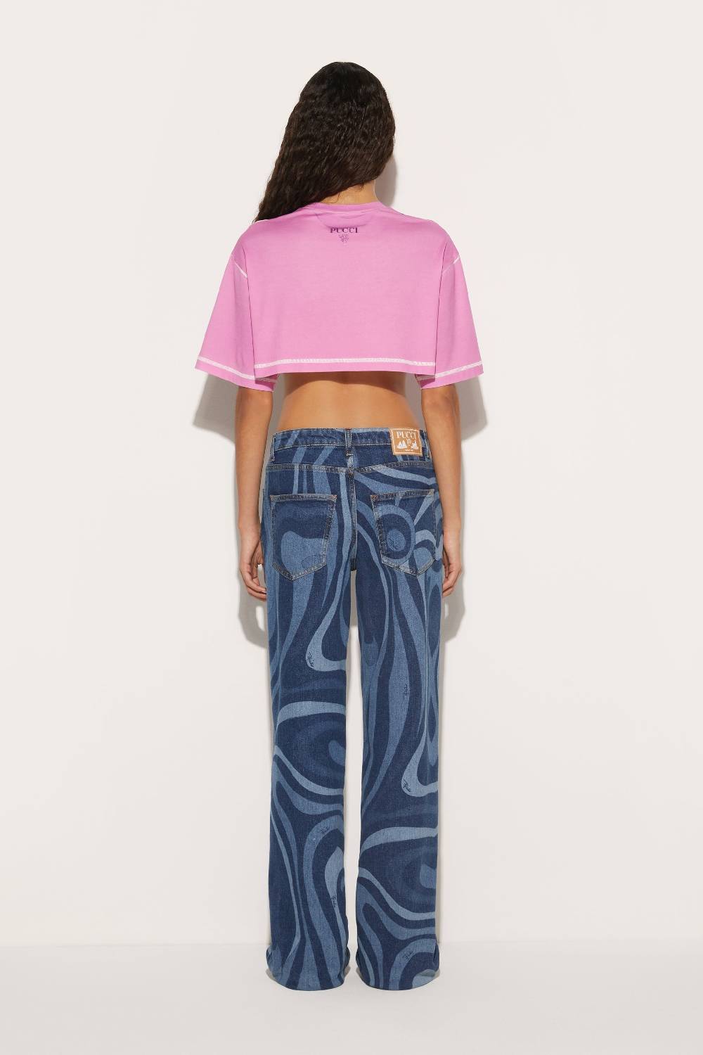 Pucci Jeans a gamba dritta con stampa Marmo 50% di sconto per tempo limitato