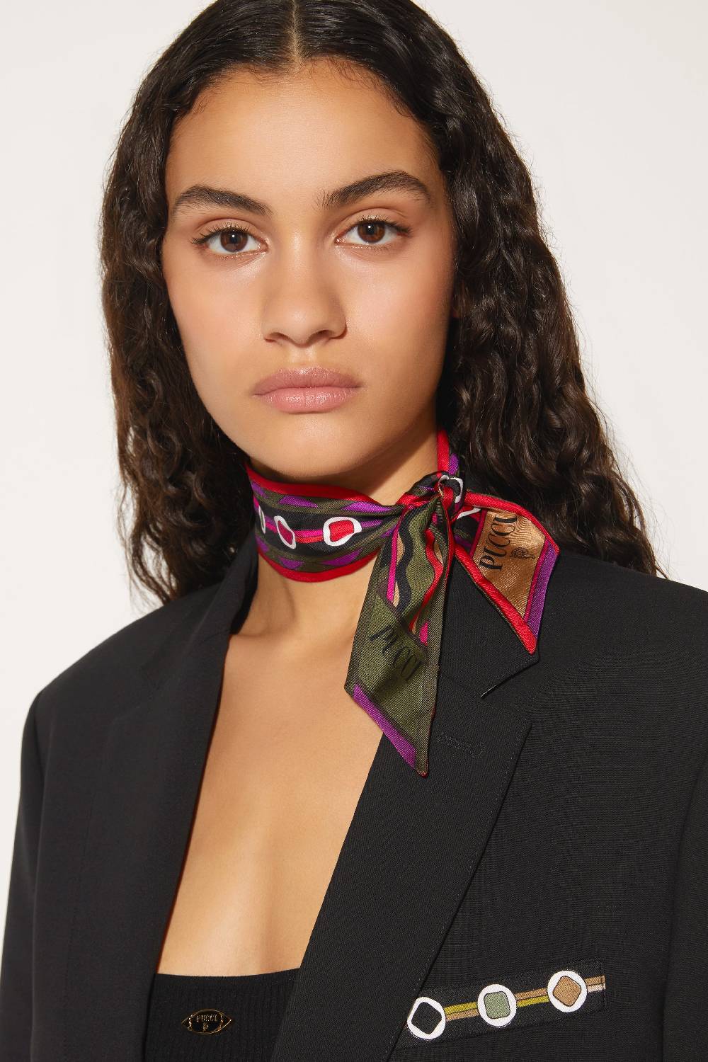 Pucci Foulard in seta con stampe Vivara e Bersaglio Sconti questo mese