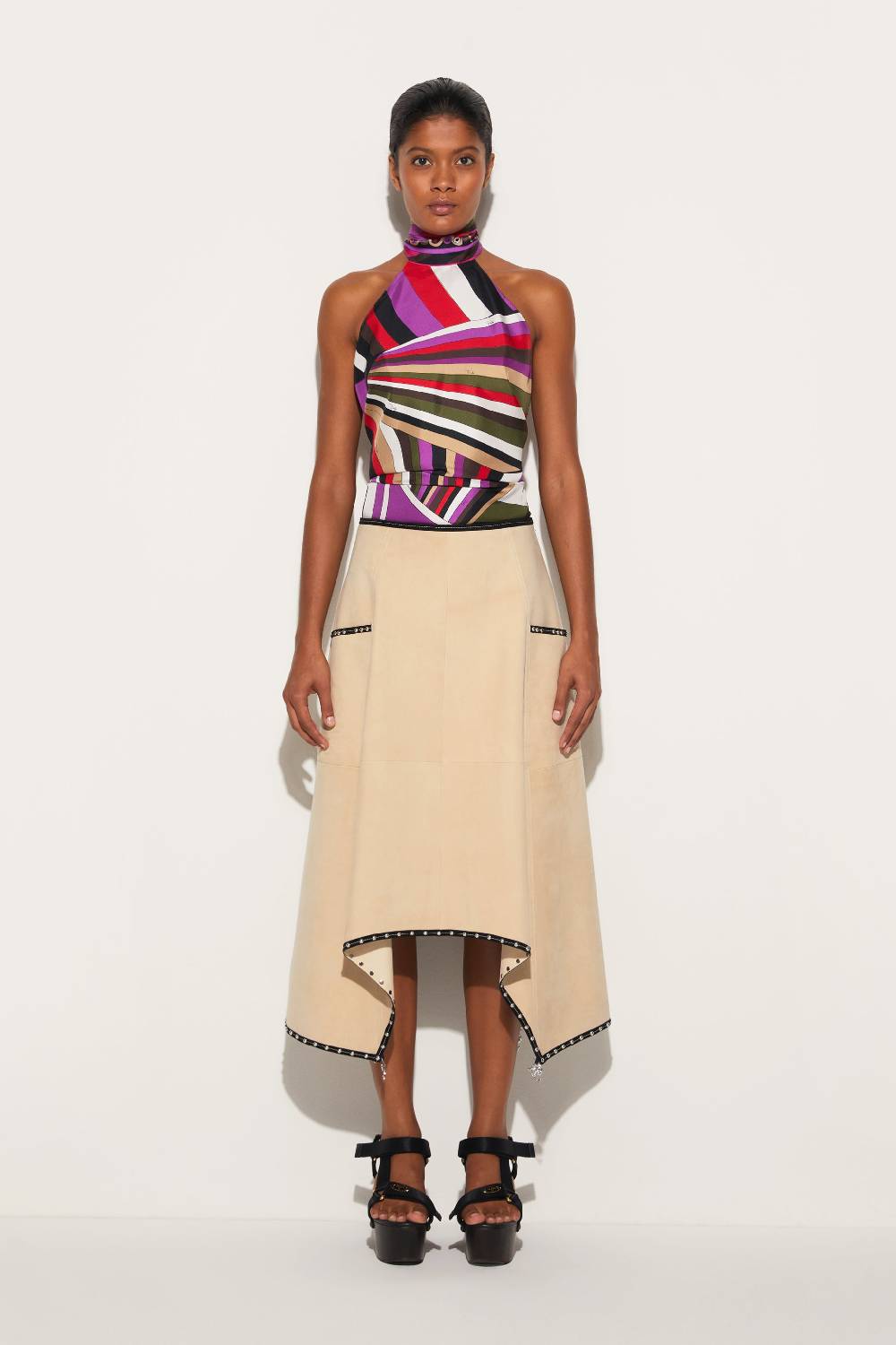 Pucci Top in seta con stampa Iride 2025