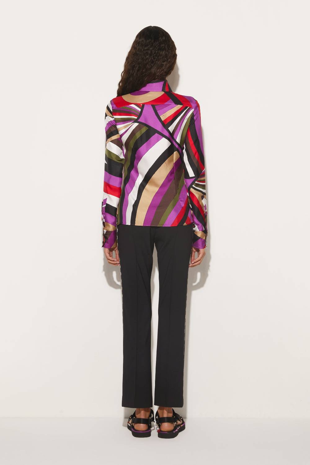 Pucci Camicia in seta con stampa Iride Italia