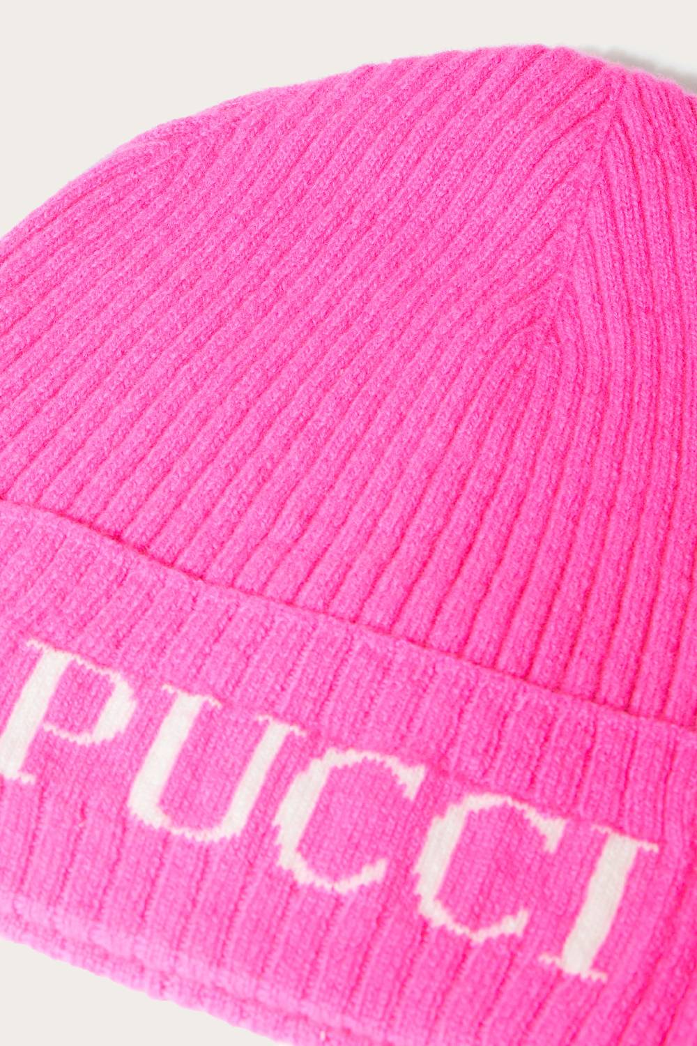 Pucci Logo-Intarsia Beanie Hat Spedizione Gratuita