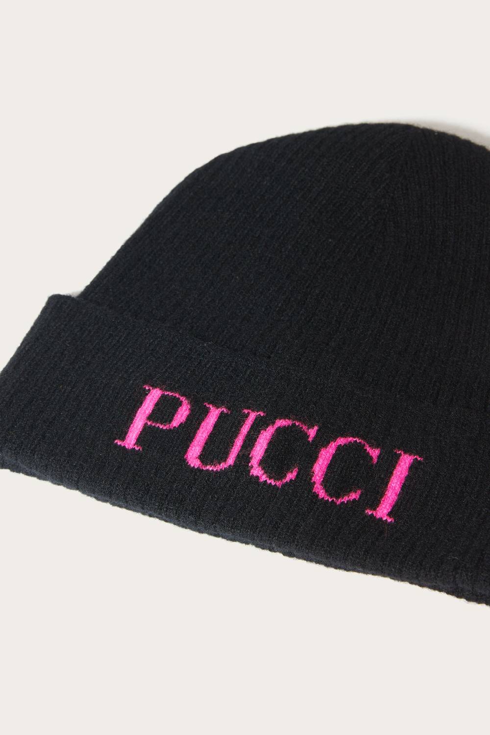 Pucci Logo-Intarsia Beanie Hat Pezzi Unici