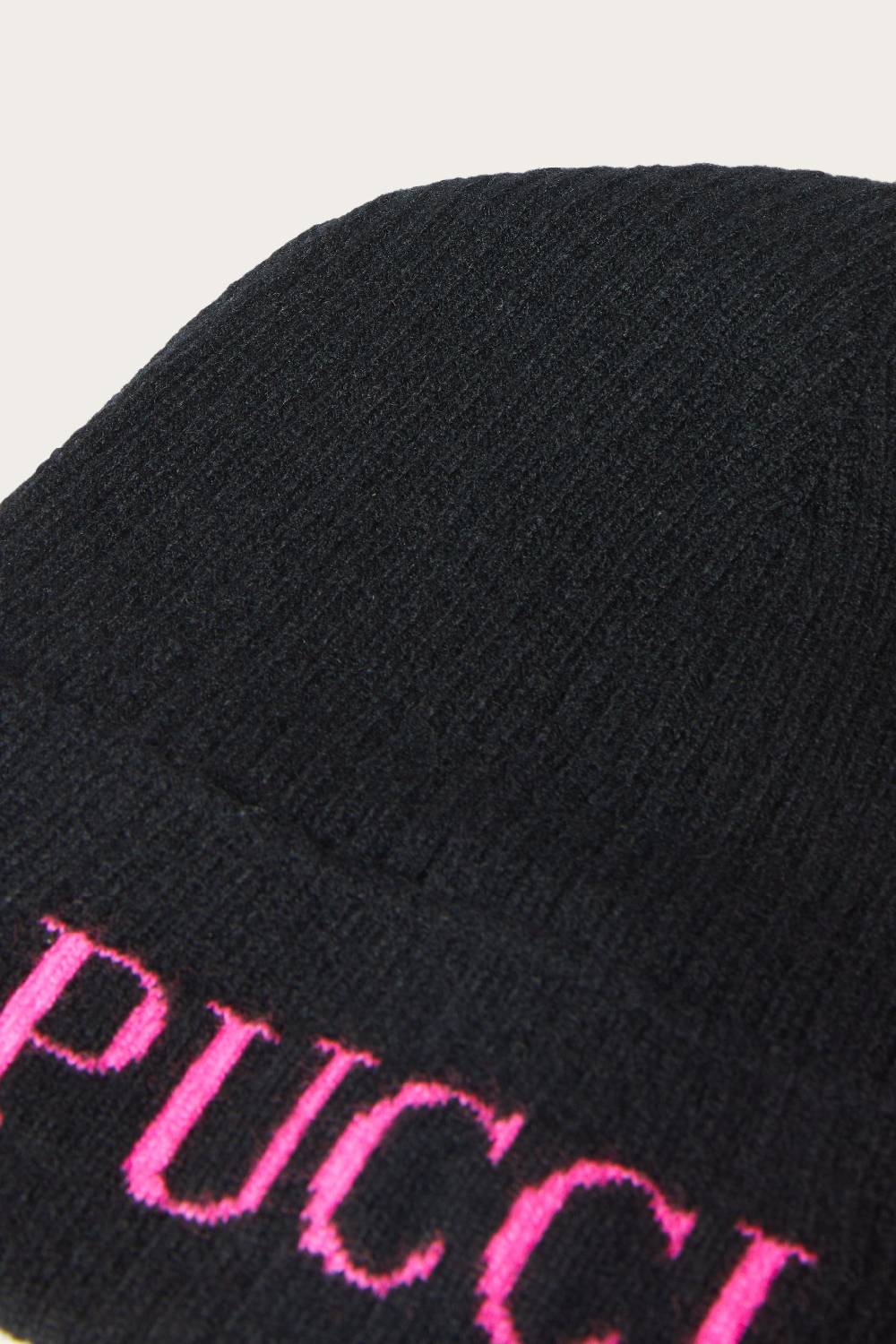 Pucci Logo-Intarsia Beanie Hat Pezzi Unici