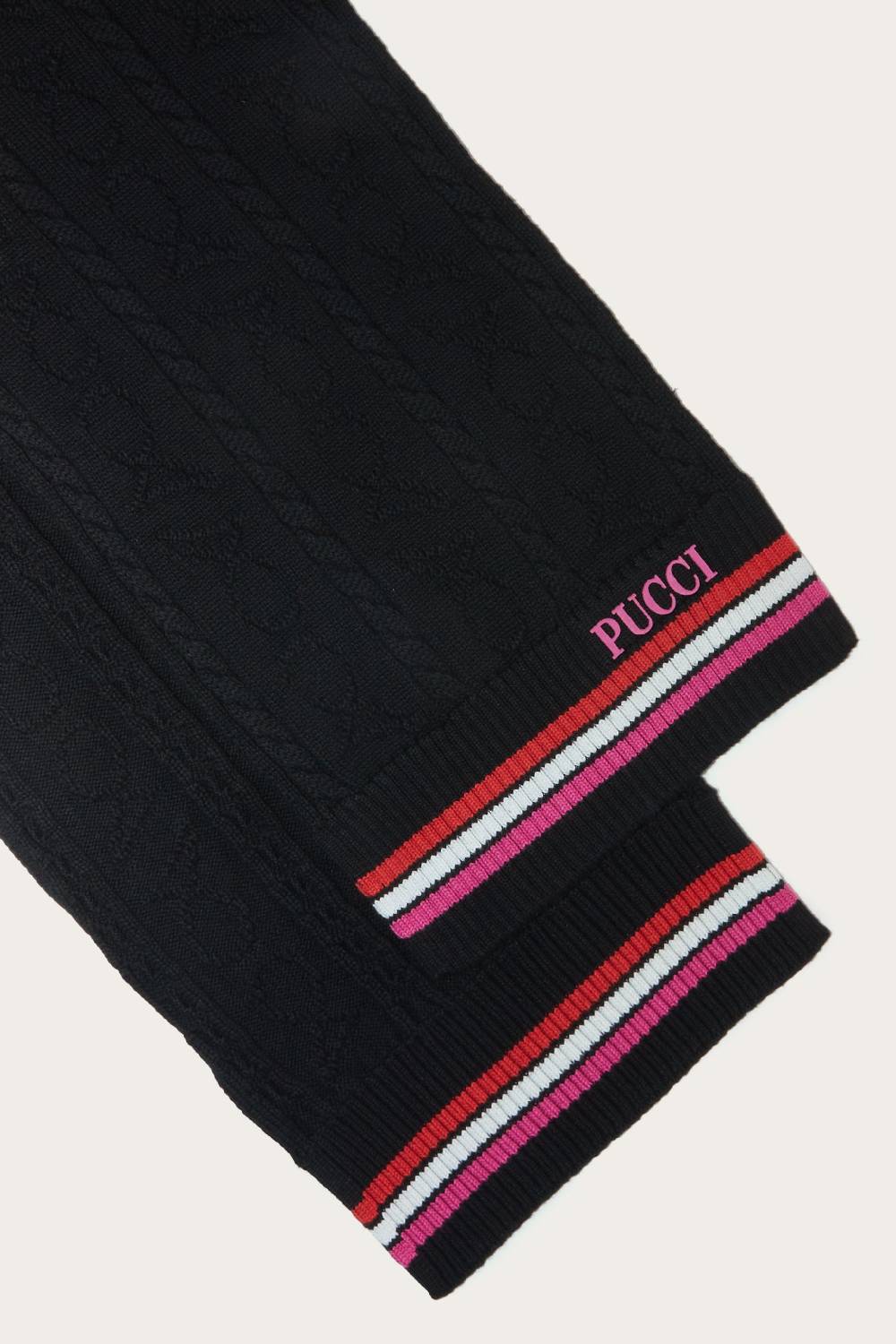 Pucci Logo-Appliqué Scarf Soddisfazione Garantita