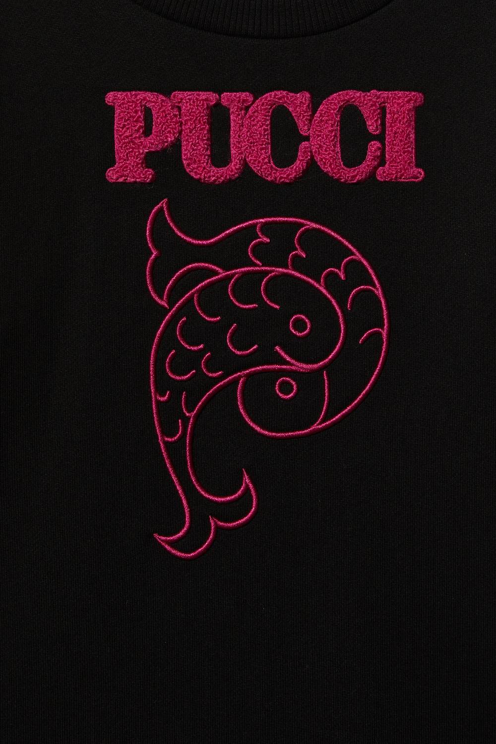 Pucci Logo-Embroidered Cotton Dress Saldi