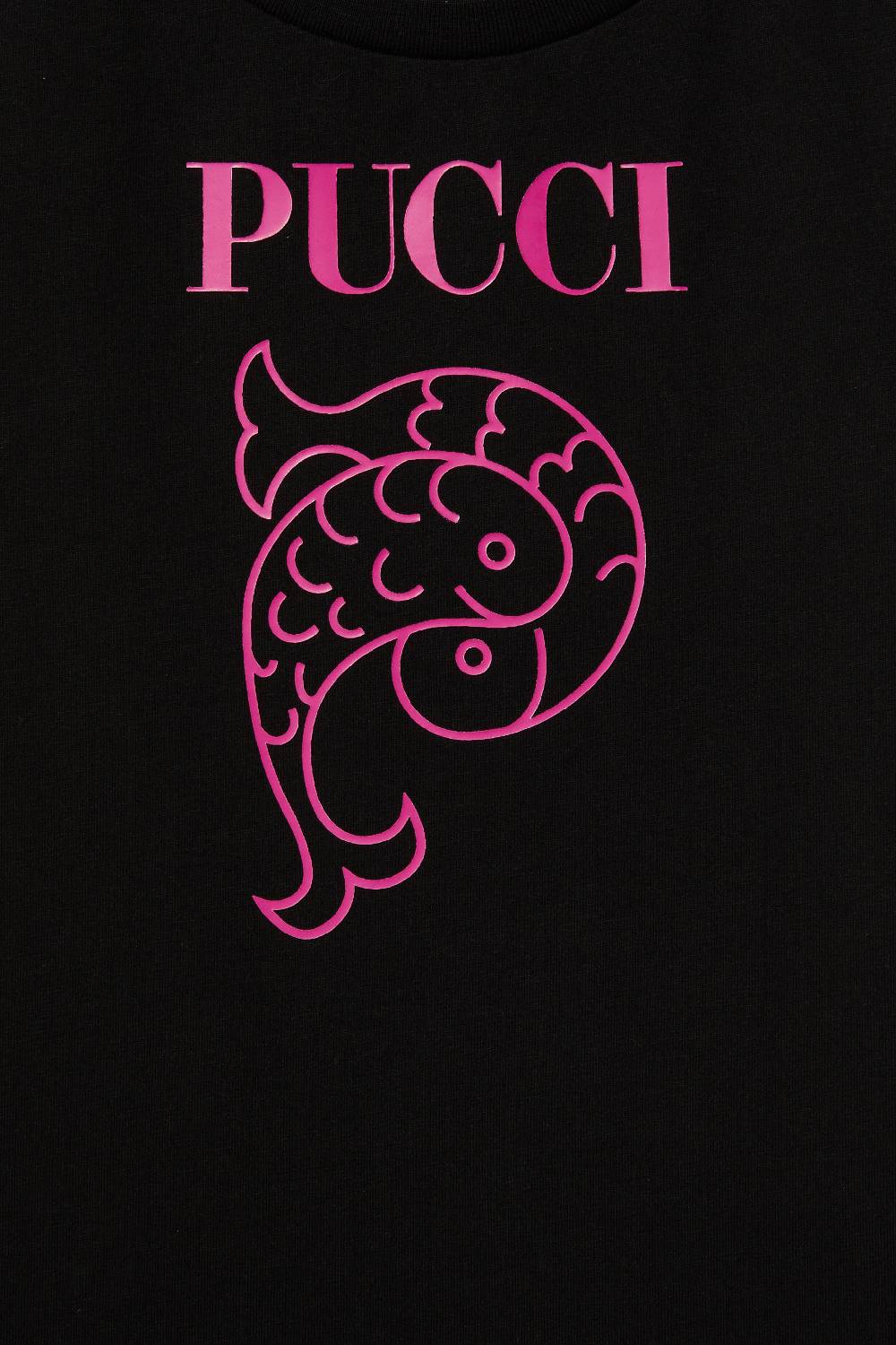 Pucci Logo-Print Cotton T-Shirt Vendita Economica