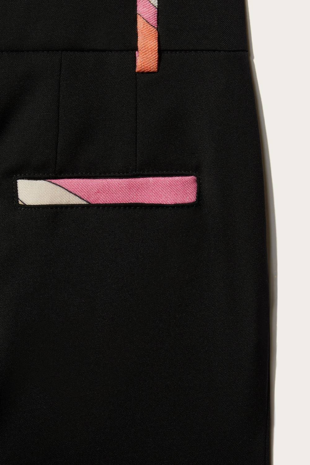 Pucci Marmo-Print Wool Trousers In Saldo