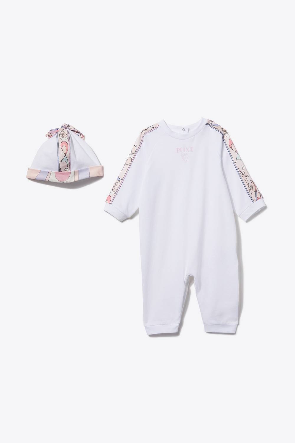 Pucci Pesci-Print Cotton Babygrow Set Nuova