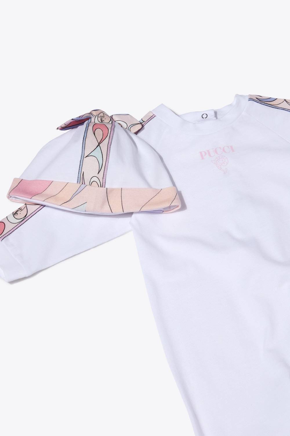 Pucci Pesci-Print Cotton Babygrow Set Nuova