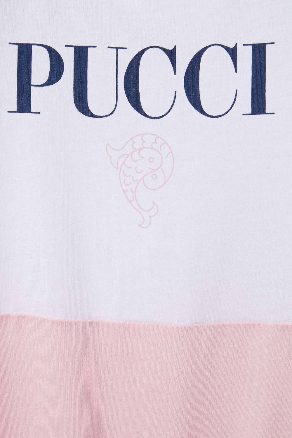 Pucci Logo-Print Cotton Babygrow Set Moda