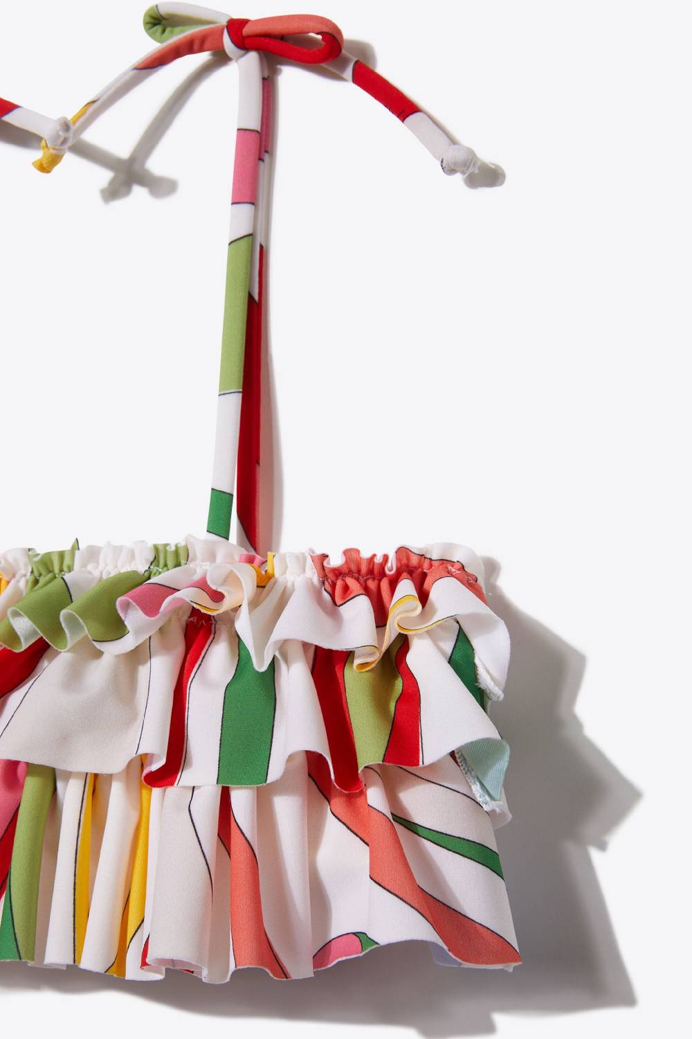 Pucci Marmo-Print Ruffled Bikini Comprare a buon mercato