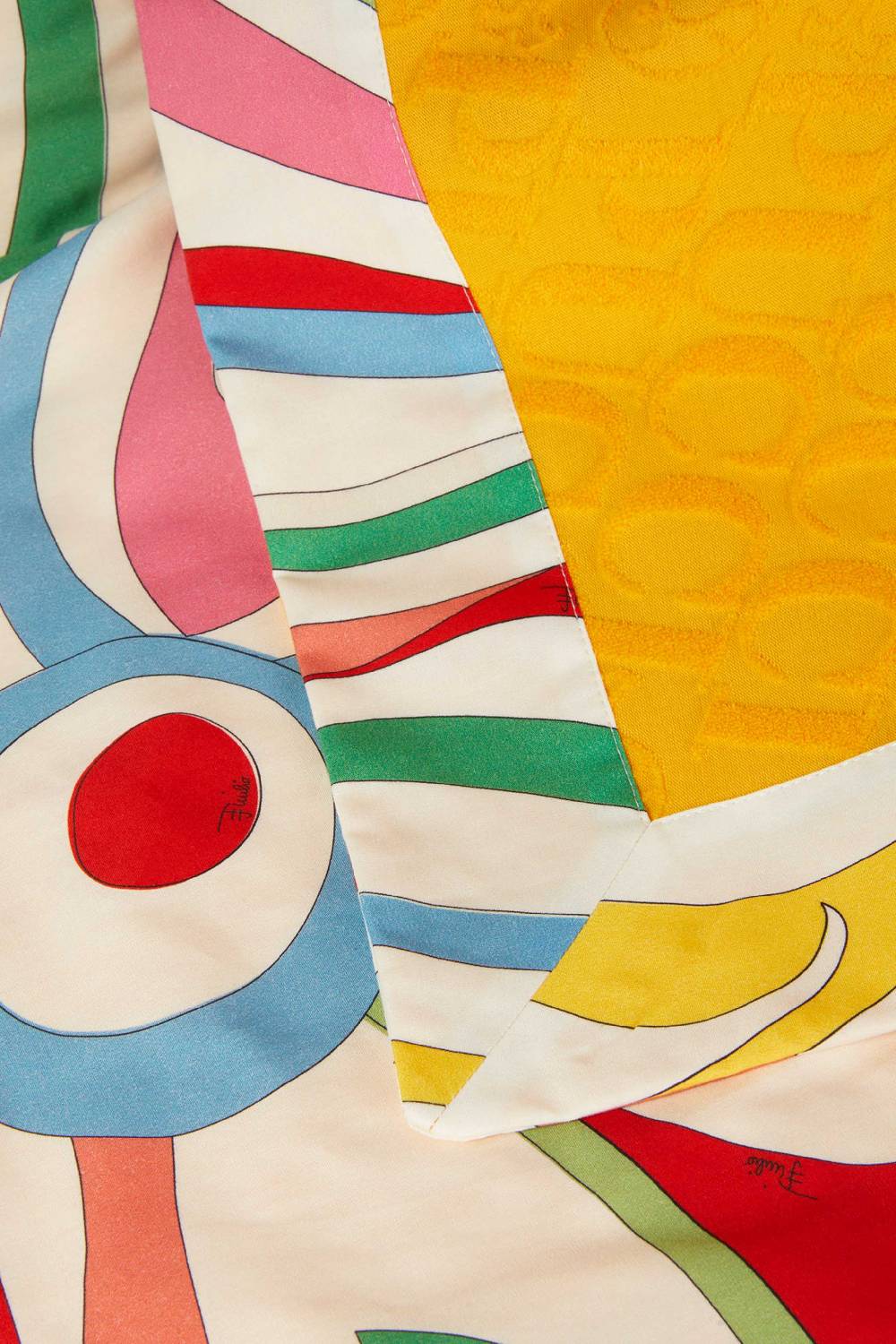Pucci Marmo-Print Logo-Jacquard Towel Fornitura limitata