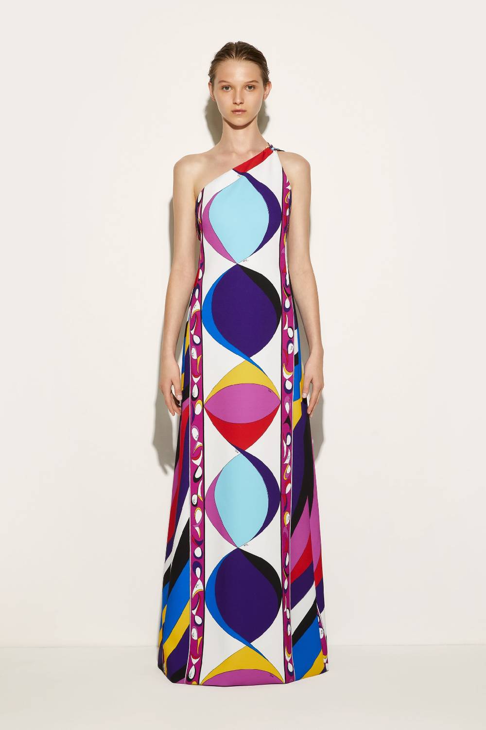Pucci Abito monospalla con stampa Pesci Lightning offer