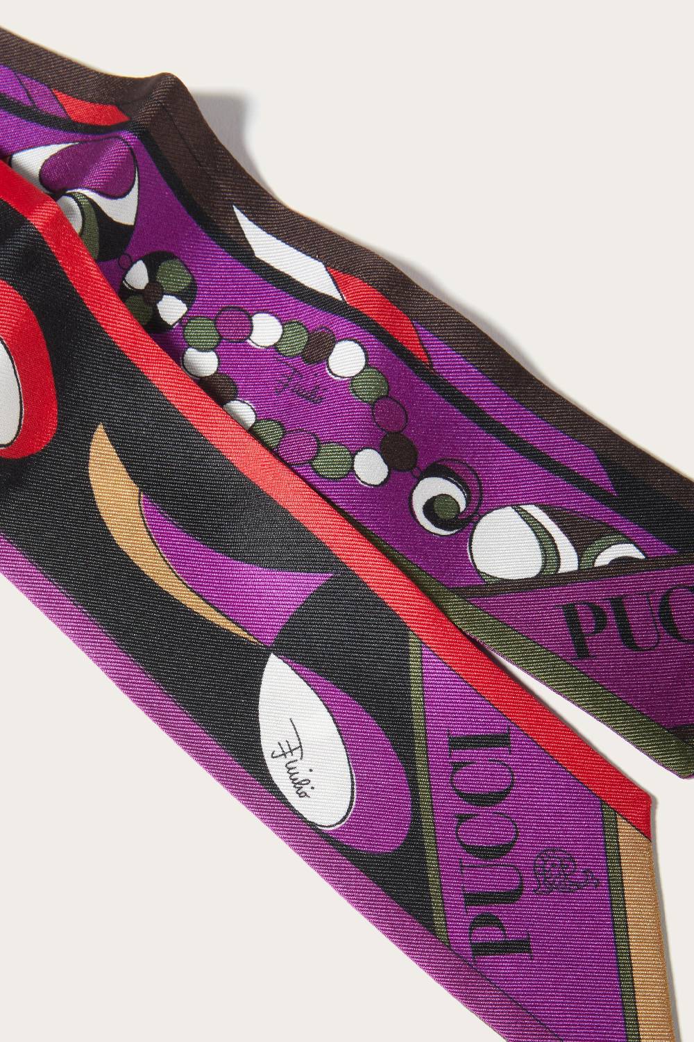 Pucci Foulard in seta con stampa Pesci Grandi sconti