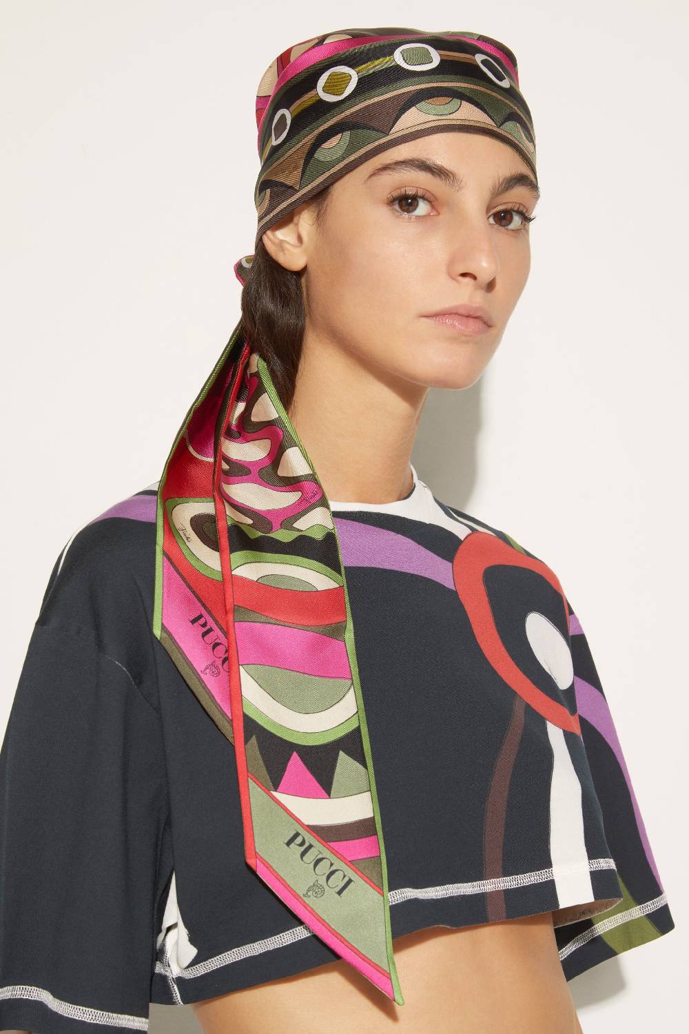 Pucci Foulard in seta con stampa Vivara Liquidazione