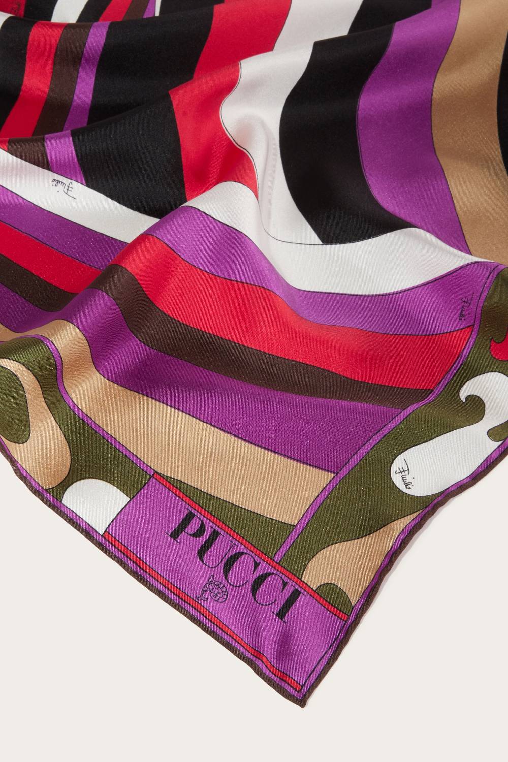 Pucci Carré grande in seta con stampe Iride e Marmo Super Saving Price