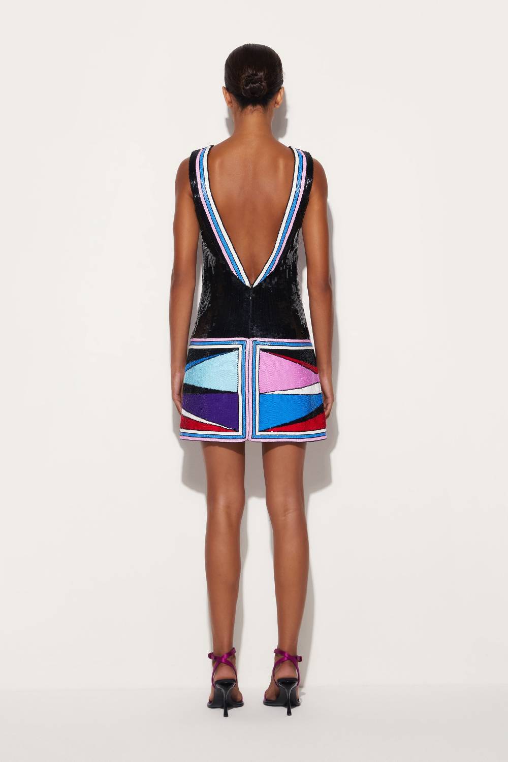 Pucci Mini abito in seta con motivo Cigni ACQUISTA ORA