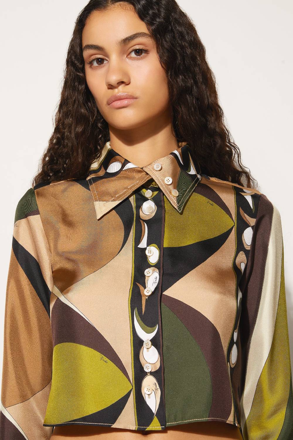 Pucci Camicia in seta con stampa Pesci Fino al 65% di sconto