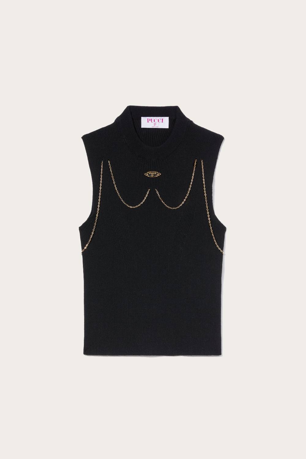 Pucci Top con dettaglio a catena Officina