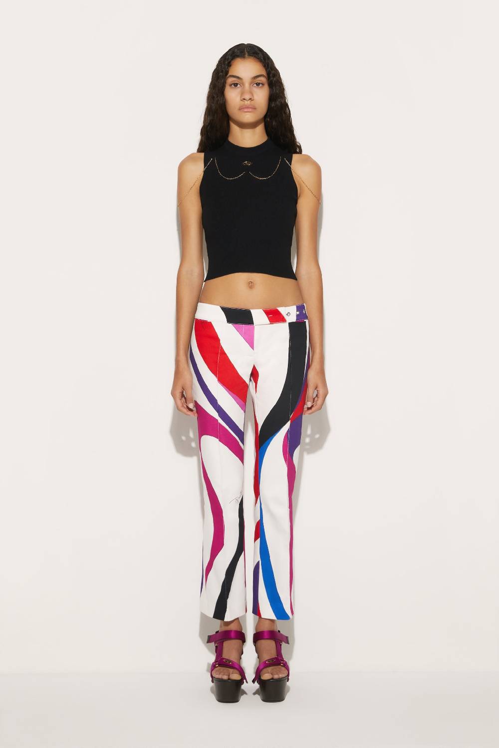 Pucci Top con dettaglio a catena Officina