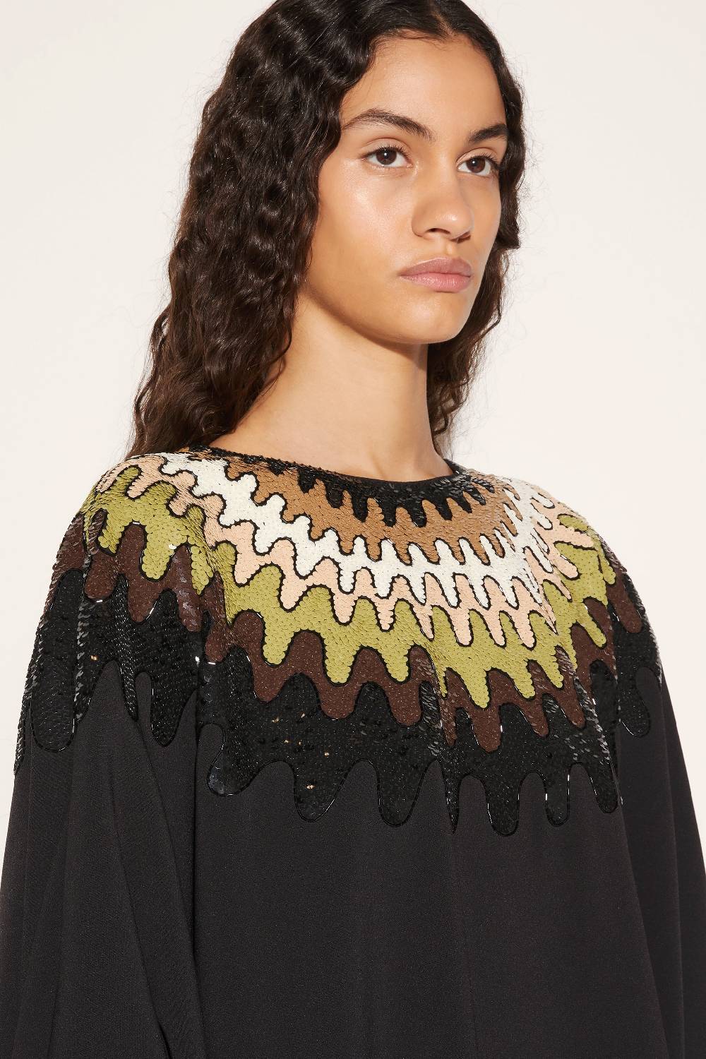 Pucci Abito kaftano con paillettes e motivo Bersaglio Black Friday Prezzi