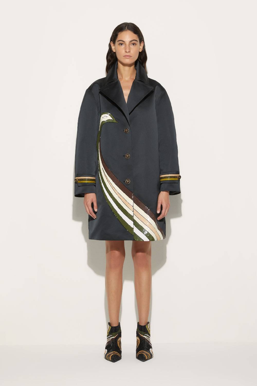 Pucci Trench con motivo Cigni Duty-free