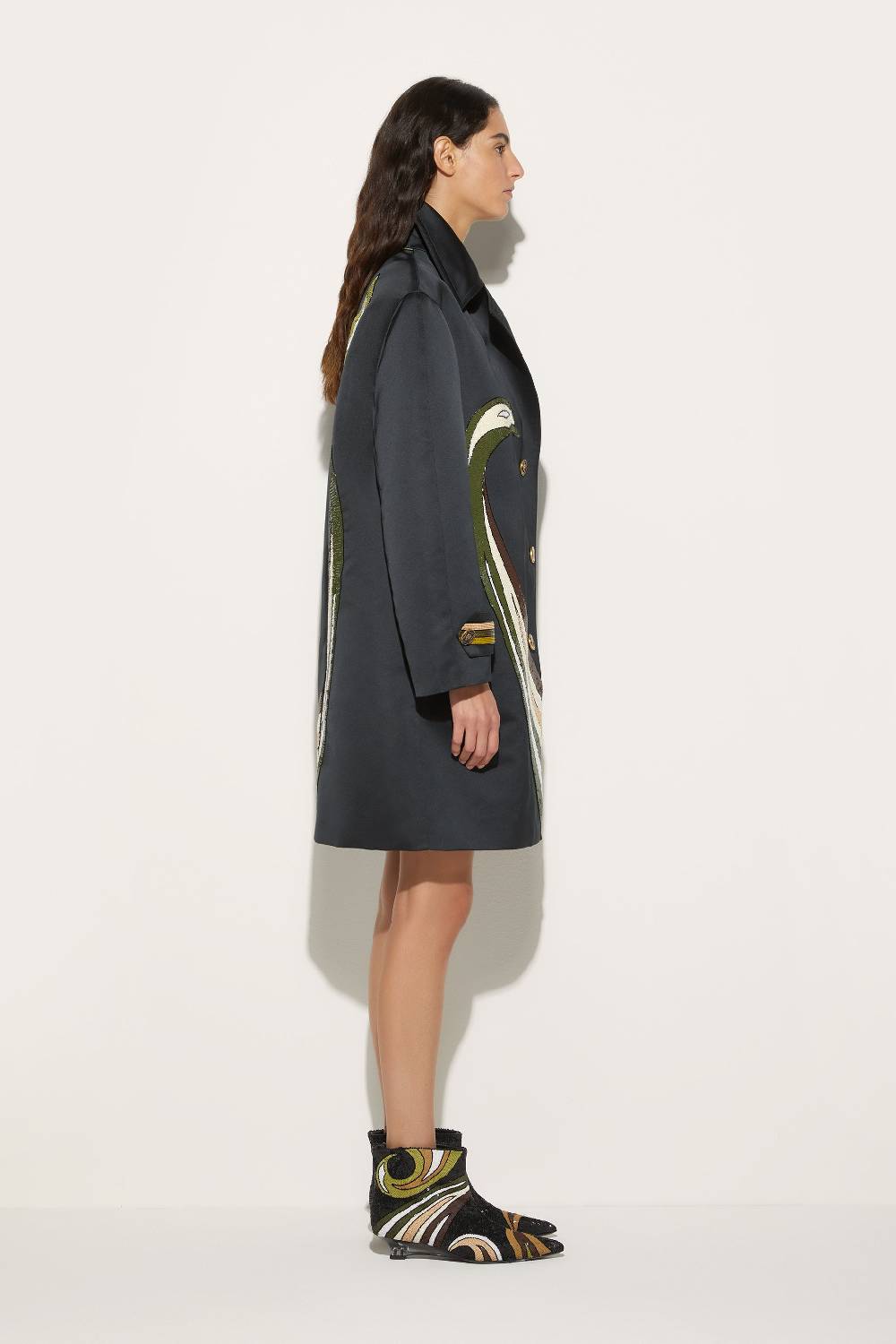 Pucci Trench con motivo Cigni Duty-free