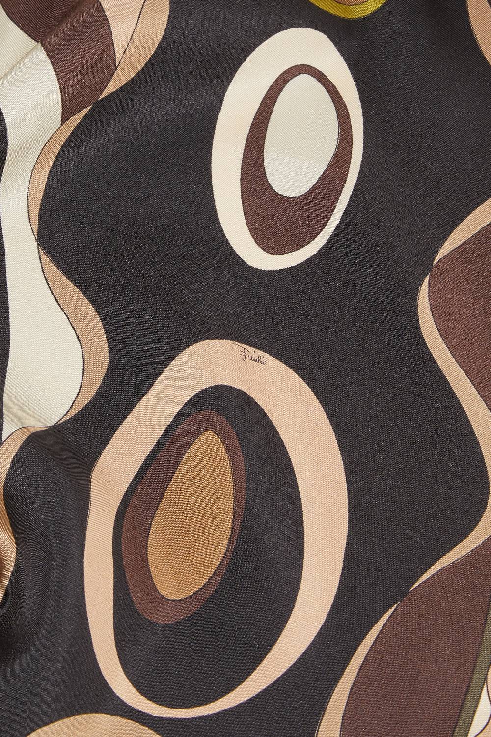 Pucci Foulard in seta con stampa Bersaglio Italia