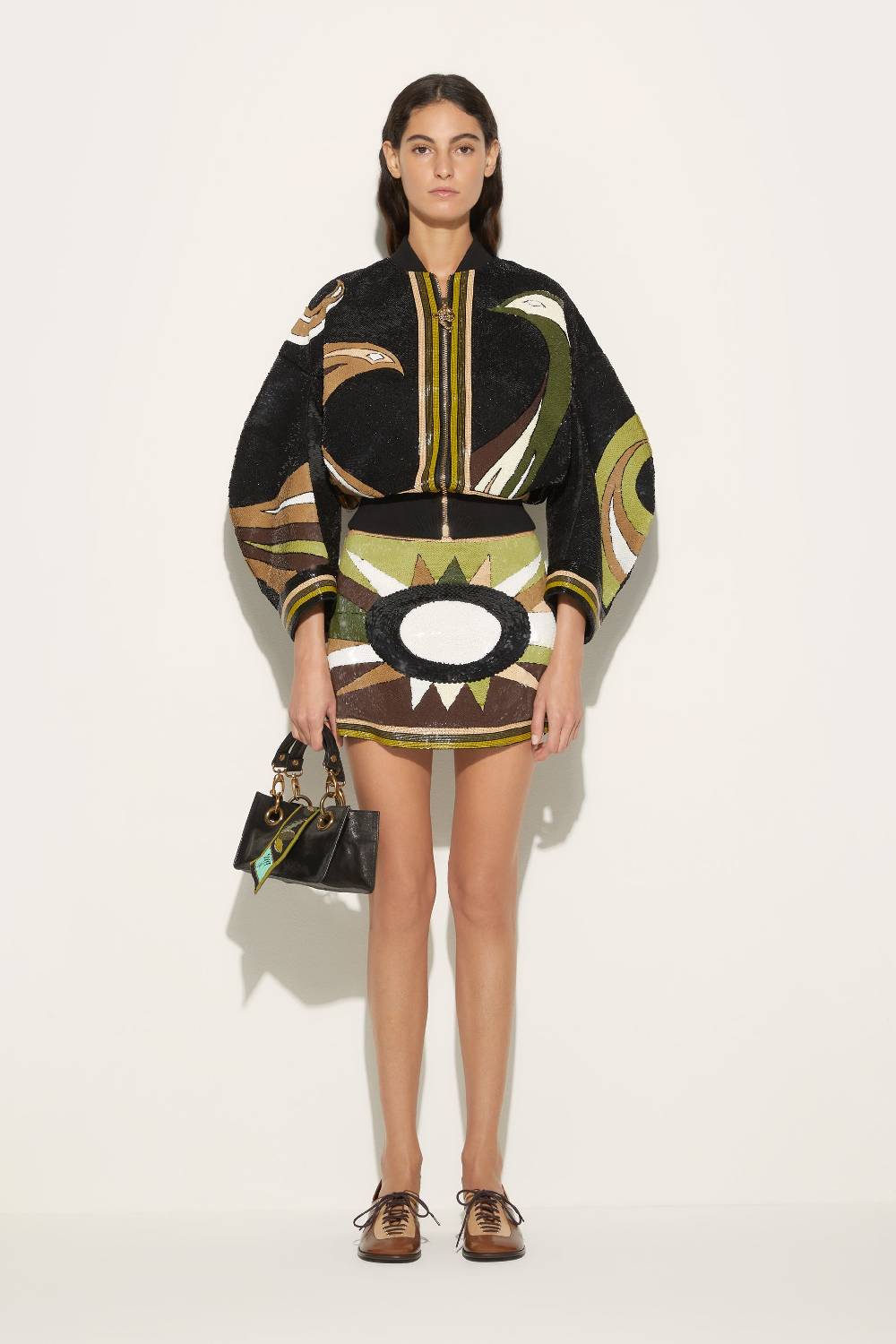 Pucci Bomber con motivo Cigni In Linea