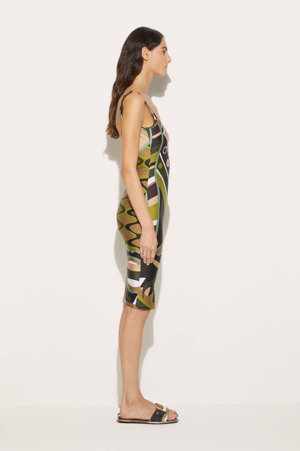 Pucci Abito midi con stampa Vivara In Vendita