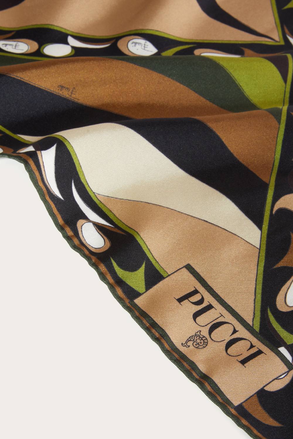 Pucci Foulard in seta con stampa Pesci Hotsell