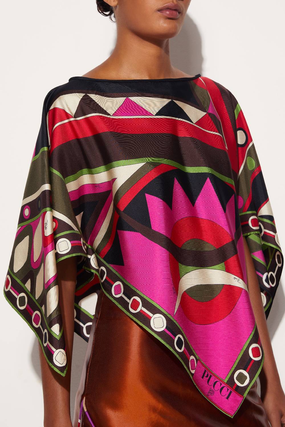Pucci Top in seta con stampa Vivara Nuova