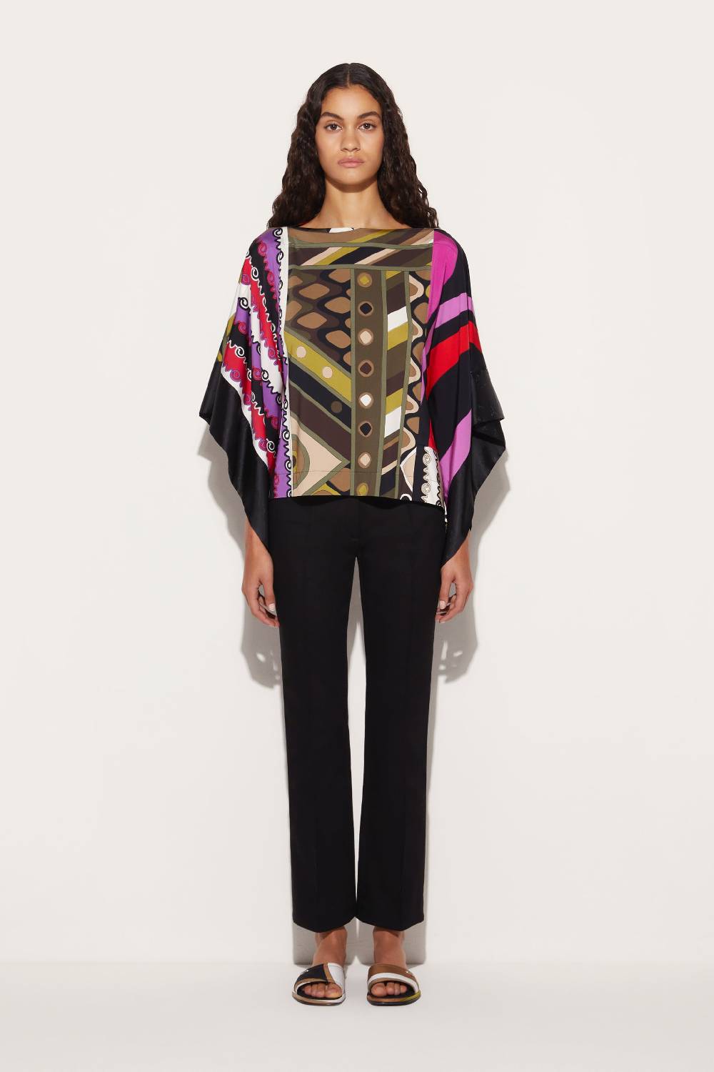 Pucci Kaftano con stampe patchwork Sconto di tempo limitato