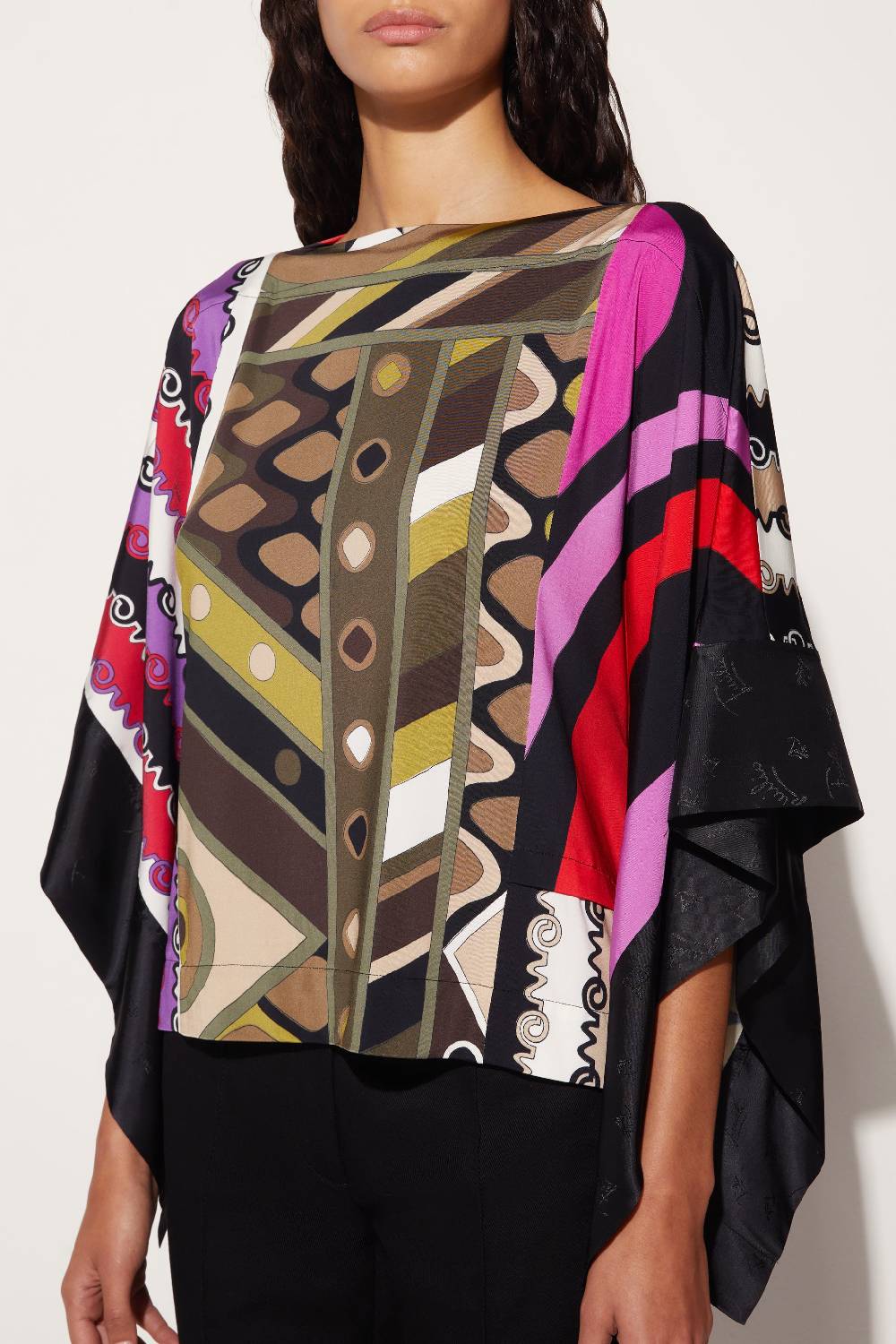 Pucci Kaftano con stampe patchwork Sconto di tempo limitato