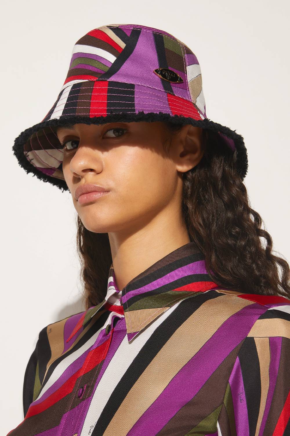Pucci Cappello da pescatore con stampa Iride Negozio online di fabbrica