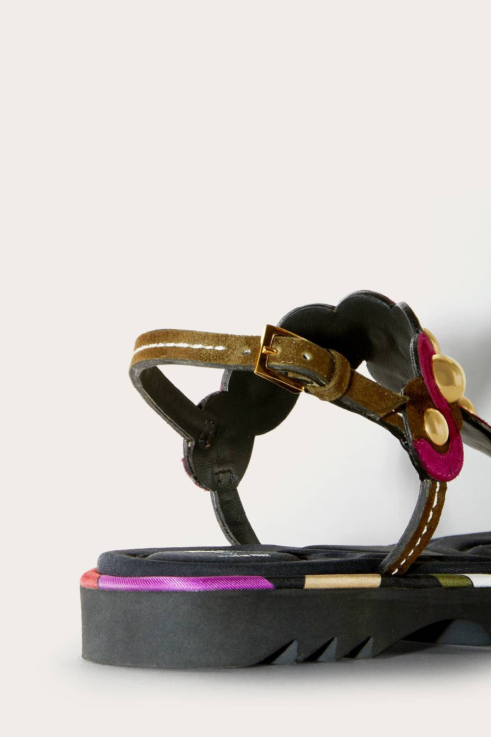 Pucci Sandali in pelle scamosciata con motivo Onde Offerta speciale