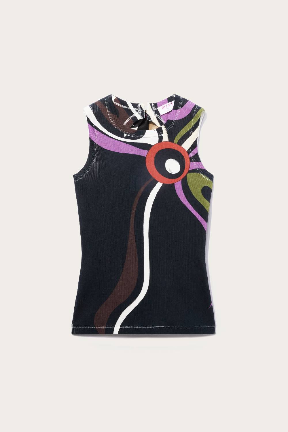 Pucci Canotta con stampa Marmo e cut-out Flash Sale