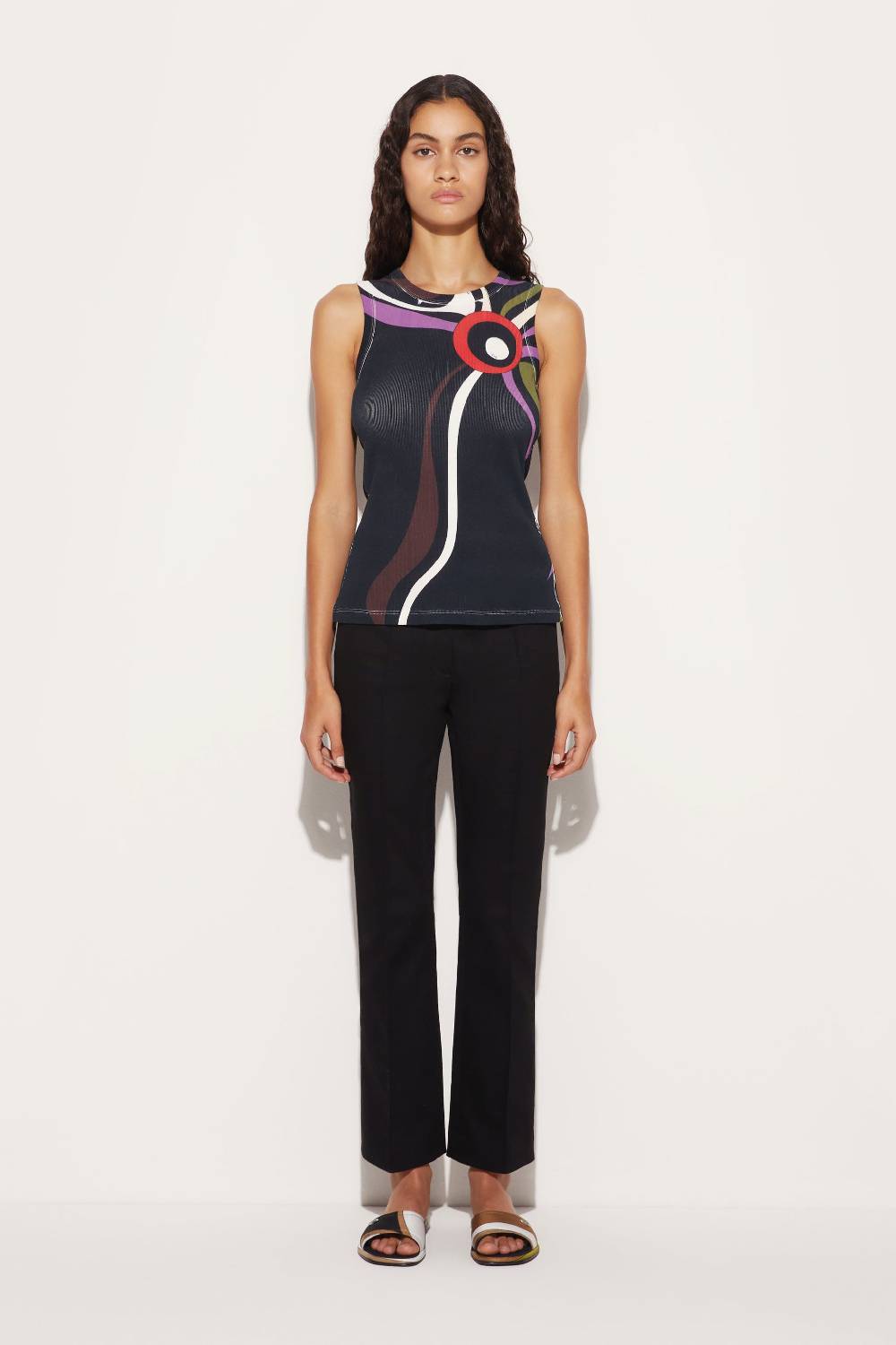 Pucci Canotta con stampa Marmo e cut-out Flash Sale