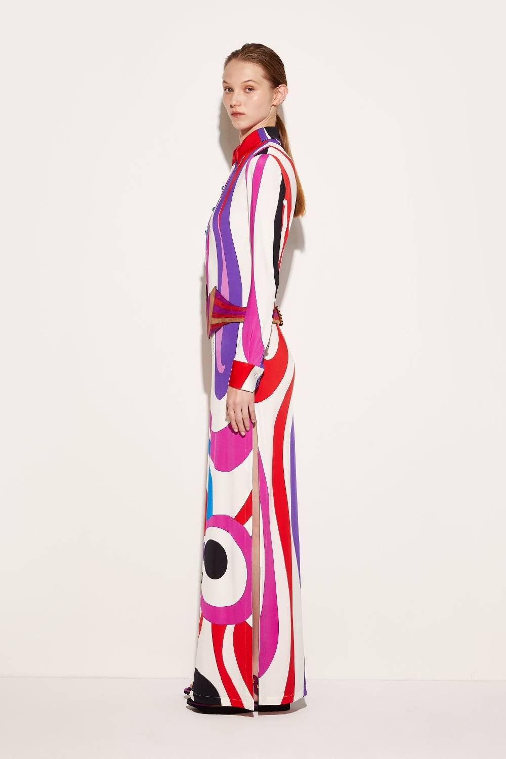Pucci Abito lungo con stampa Marmo Shopping online