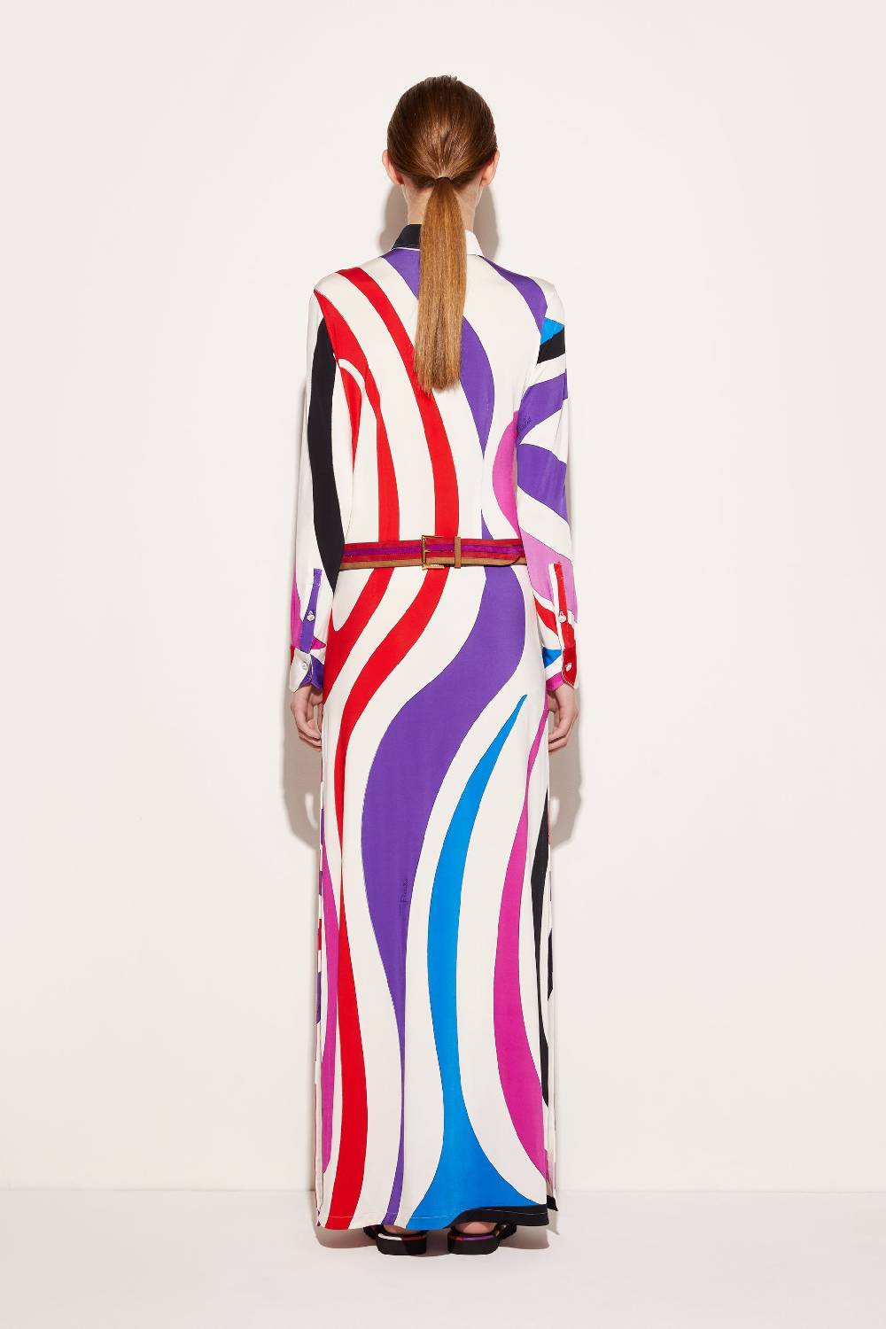 Pucci Abito lungo con stampa Marmo Shopping online
