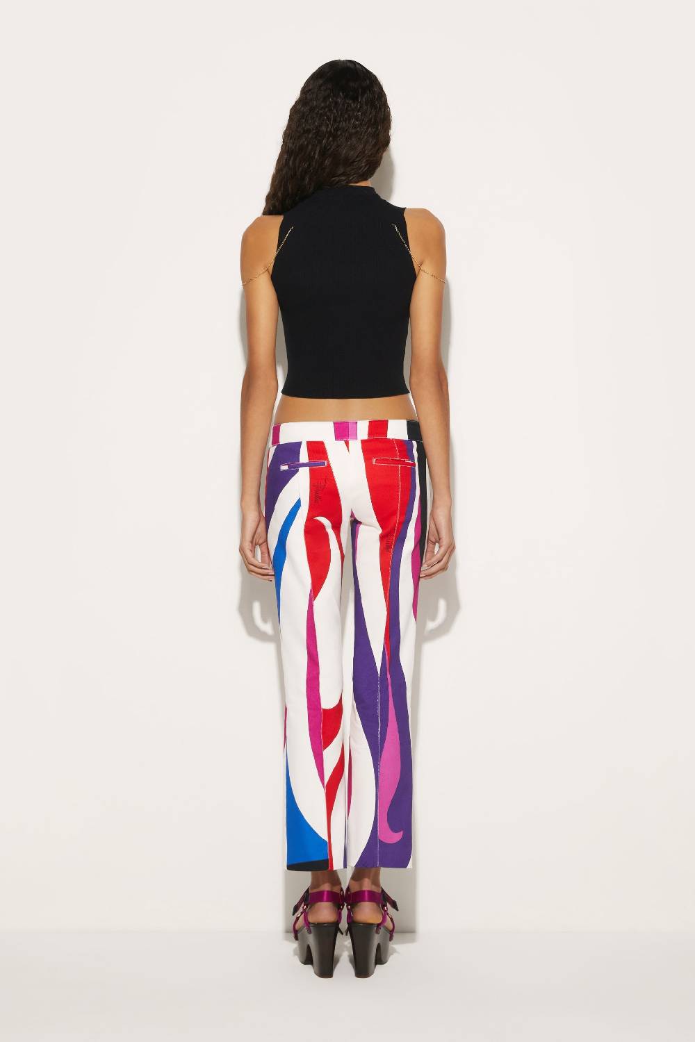 Pucci Pantaloni con stampa Marmo Offerta per la Festa della Mamma