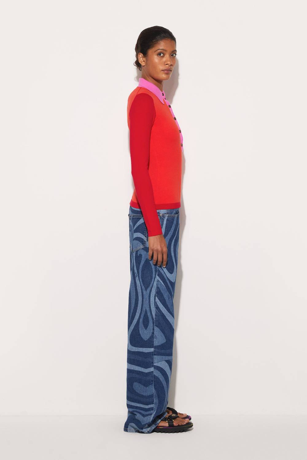 Pucci Top in maglia con design color-block Offerta San Valentino