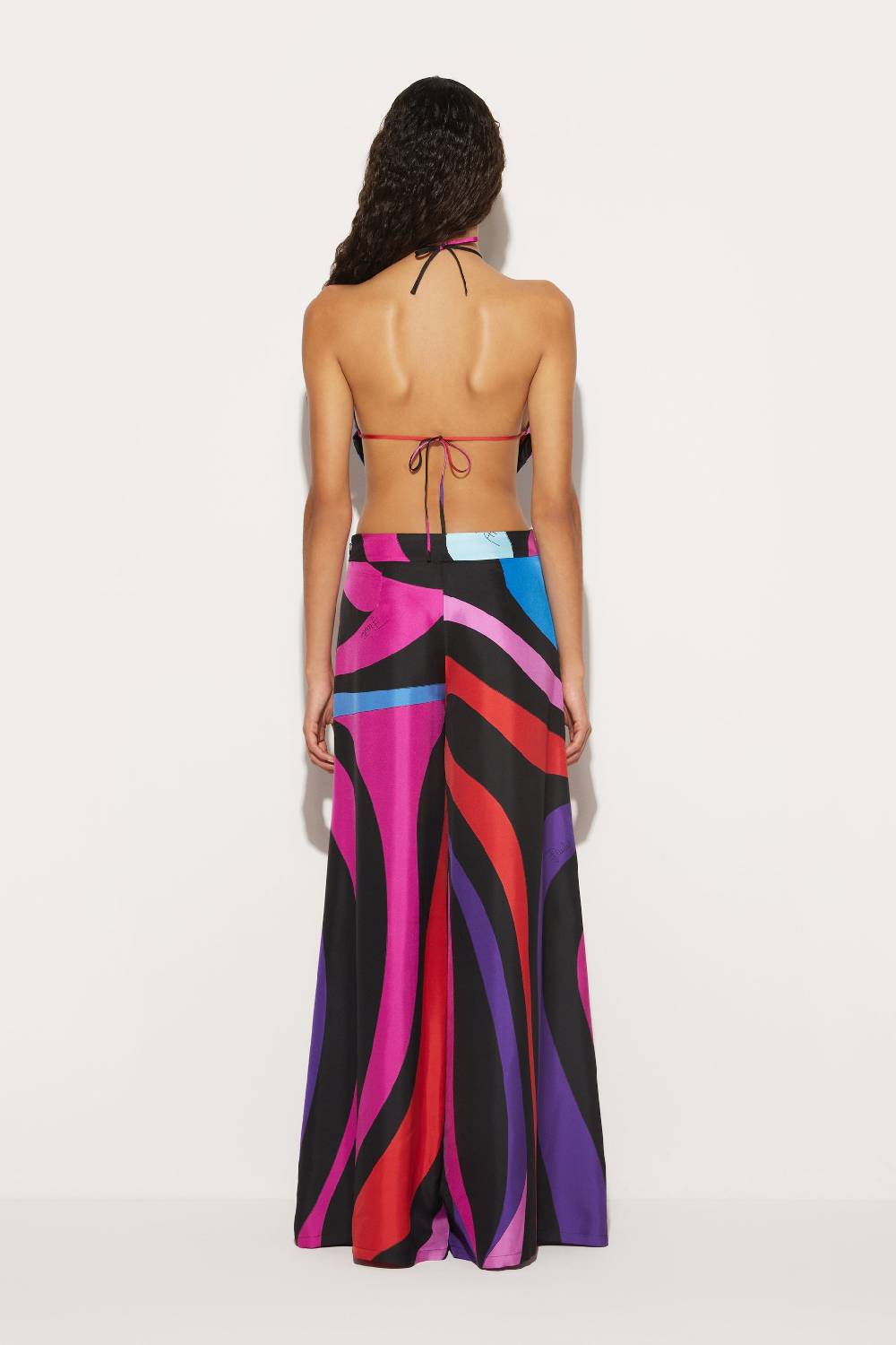 Pucci Pantaloni in seta con stampa Marmo Offerta Anniversario