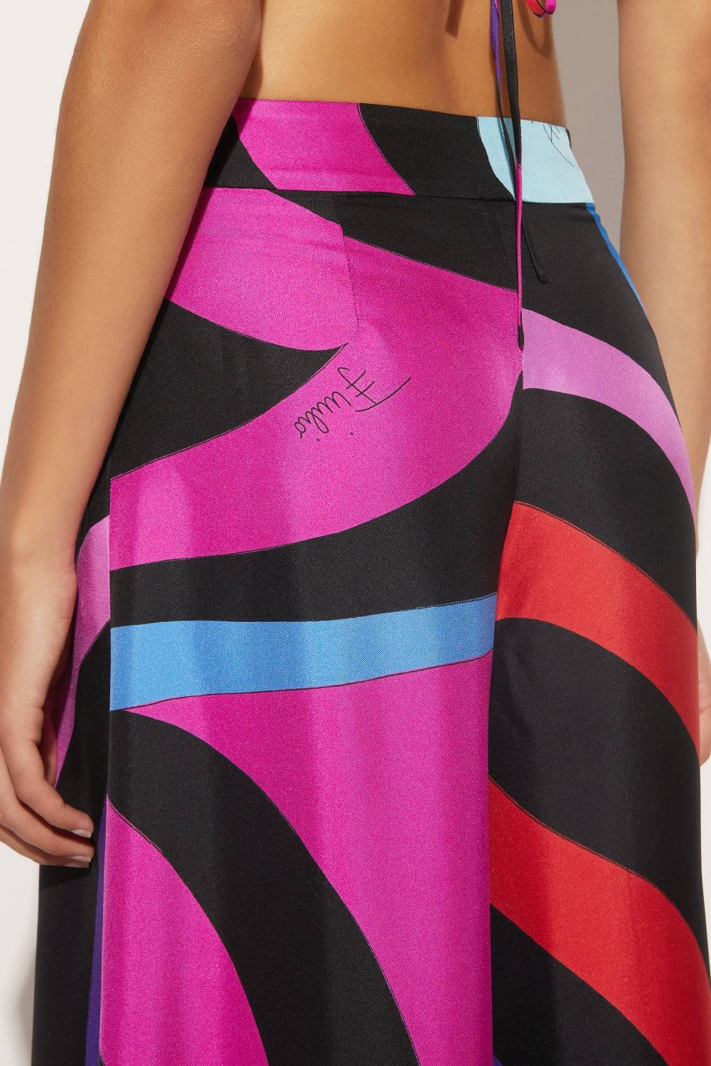 Pucci Pantaloni in seta con stampa Marmo Offerta Anniversario