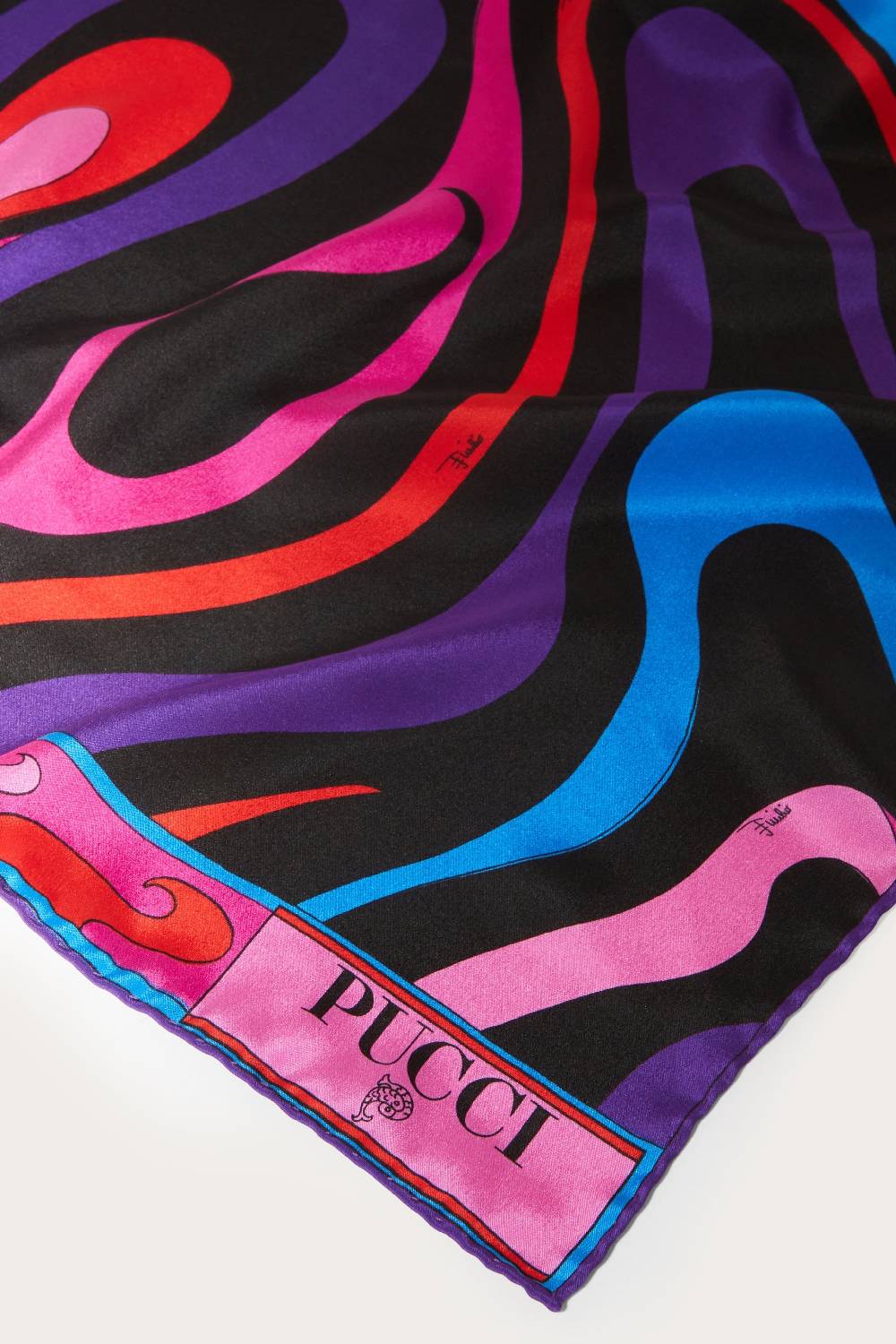 Pucci Hijab in seta con stampa Marmo Offerta temporanea