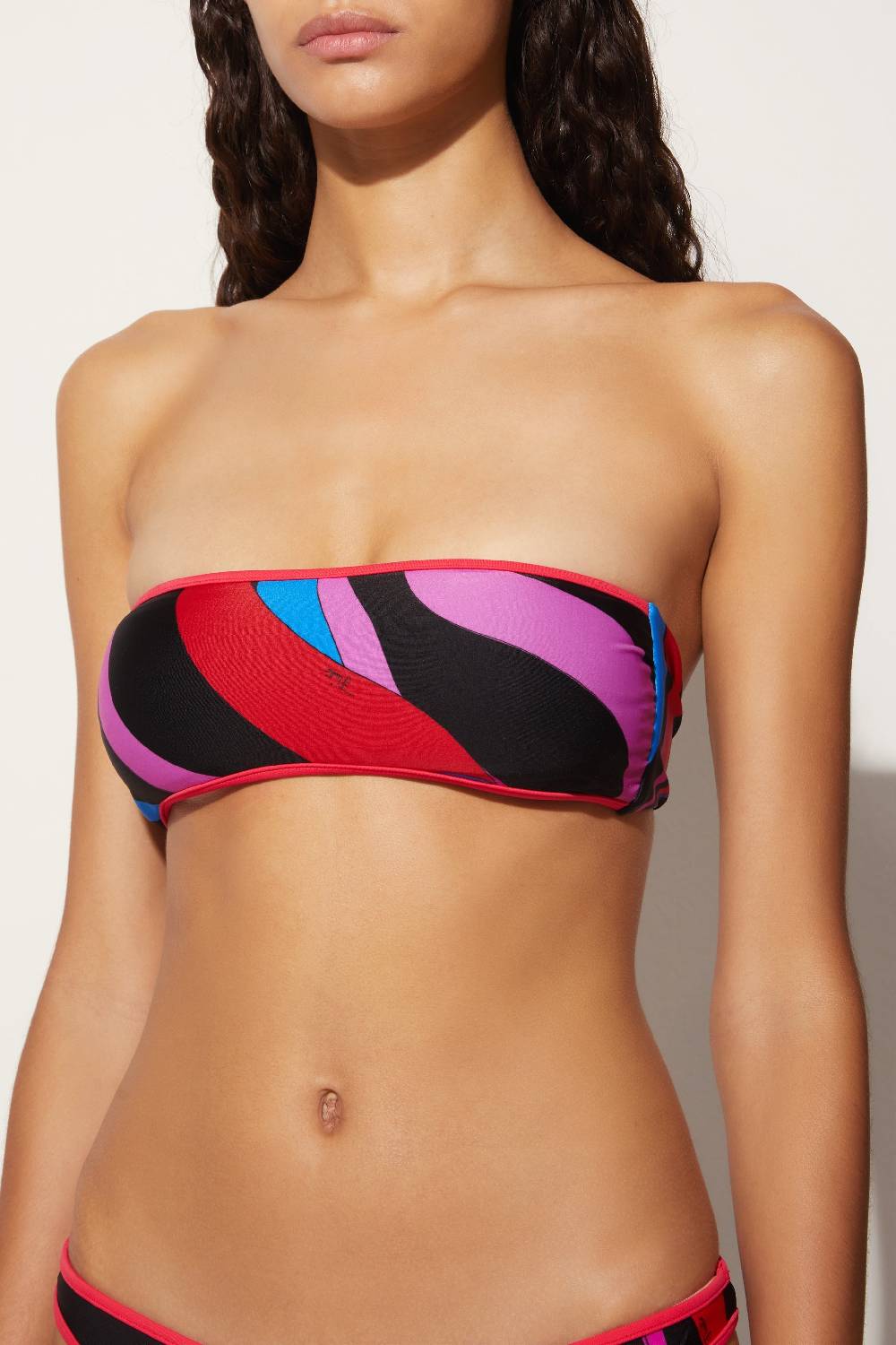 Pucci Top bikini con stampa Marmo Liquidazione